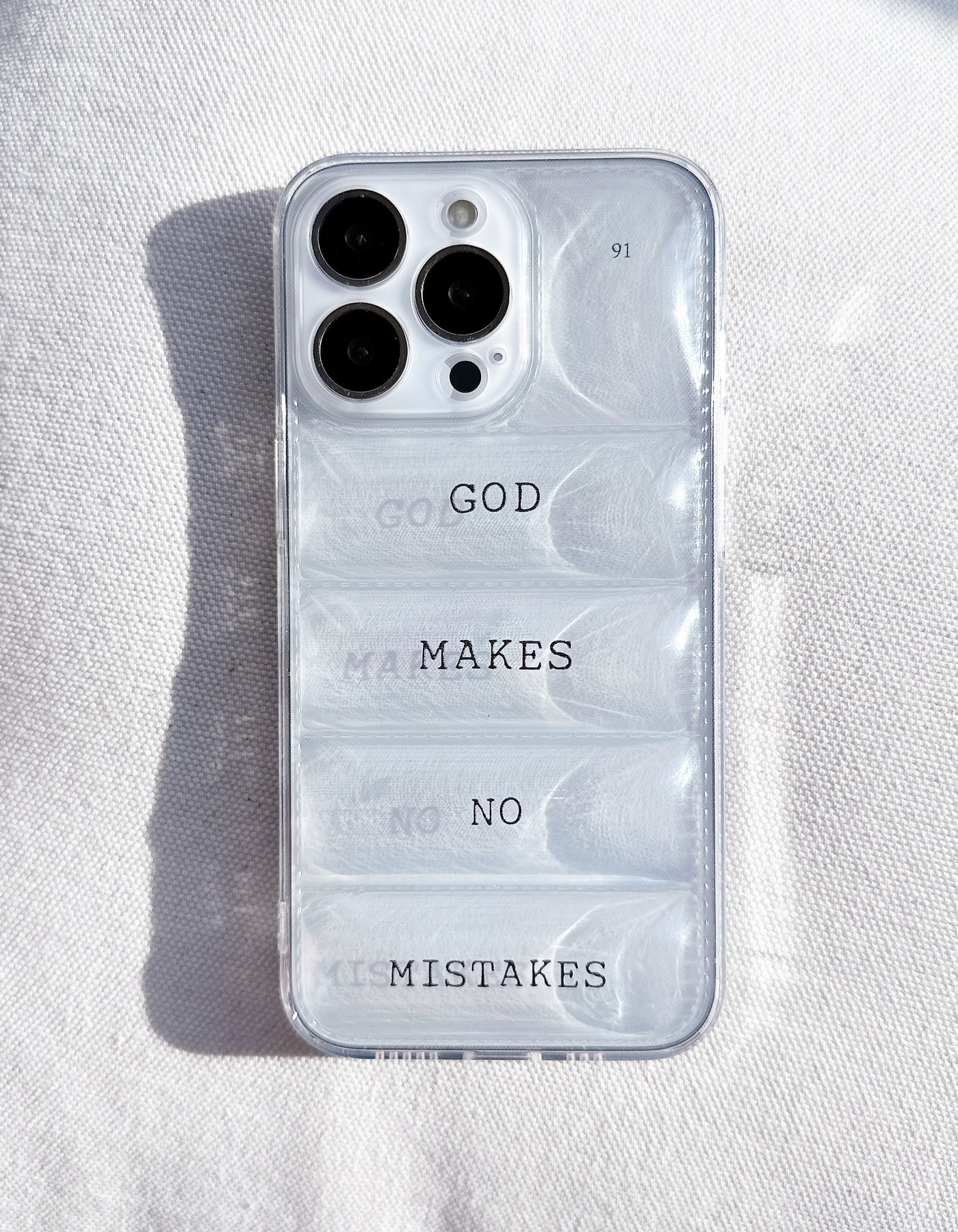 GOD MAKES NO MISTAKES , 패딩케이스
